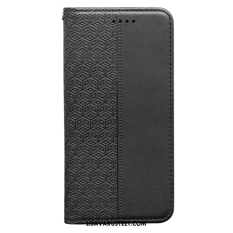 Nahkakotelo Oneplus 13r Ruutukuvioinen Hihnalompakko Suojakuori