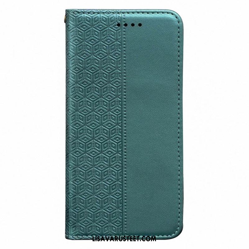 Nahkakotelo Oneplus 13r Ruutukuvioinen Hihnalompakko Suojakuori