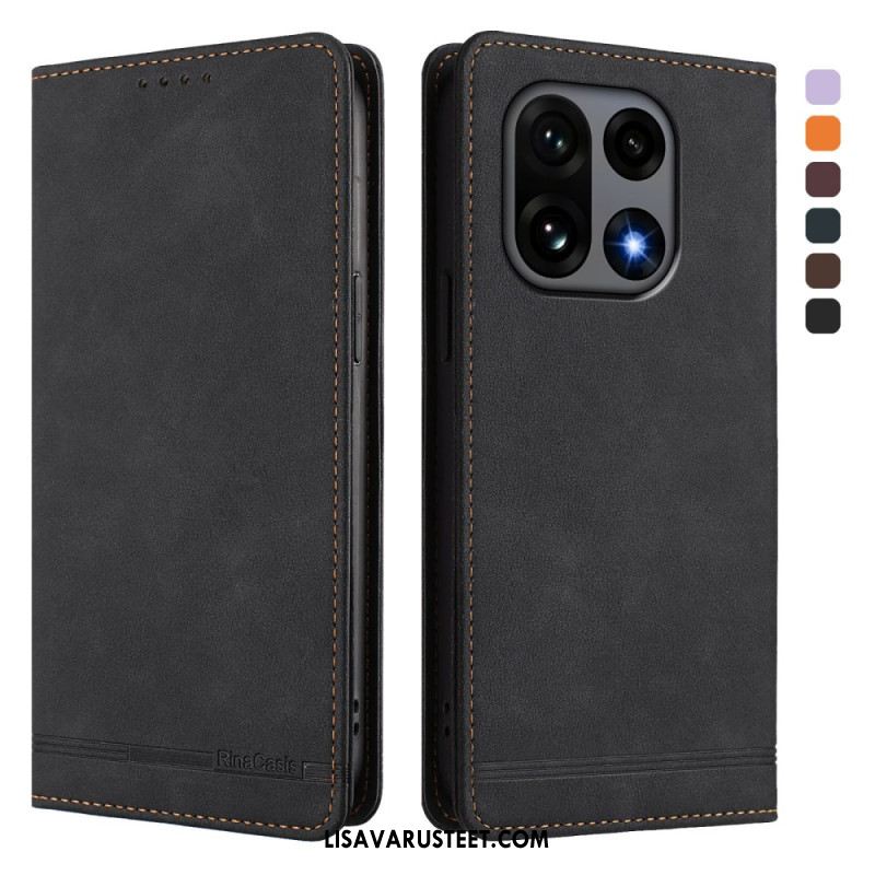 Nahkakotelo Oneplus 15 Ensiluokkainen Rfid-muotoilu Suojakuori