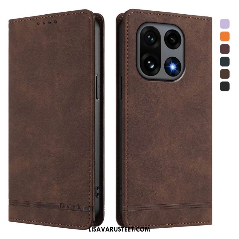 Nahkakotelo Oneplus 15 Ensiluokkainen Rfid-muotoilu Suojakuori