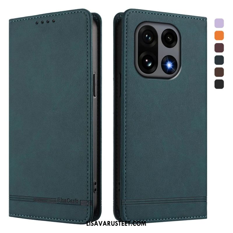 Nahkakotelo Oneplus 15 Ensiluokkainen Rfid-muotoilu Suojakuori