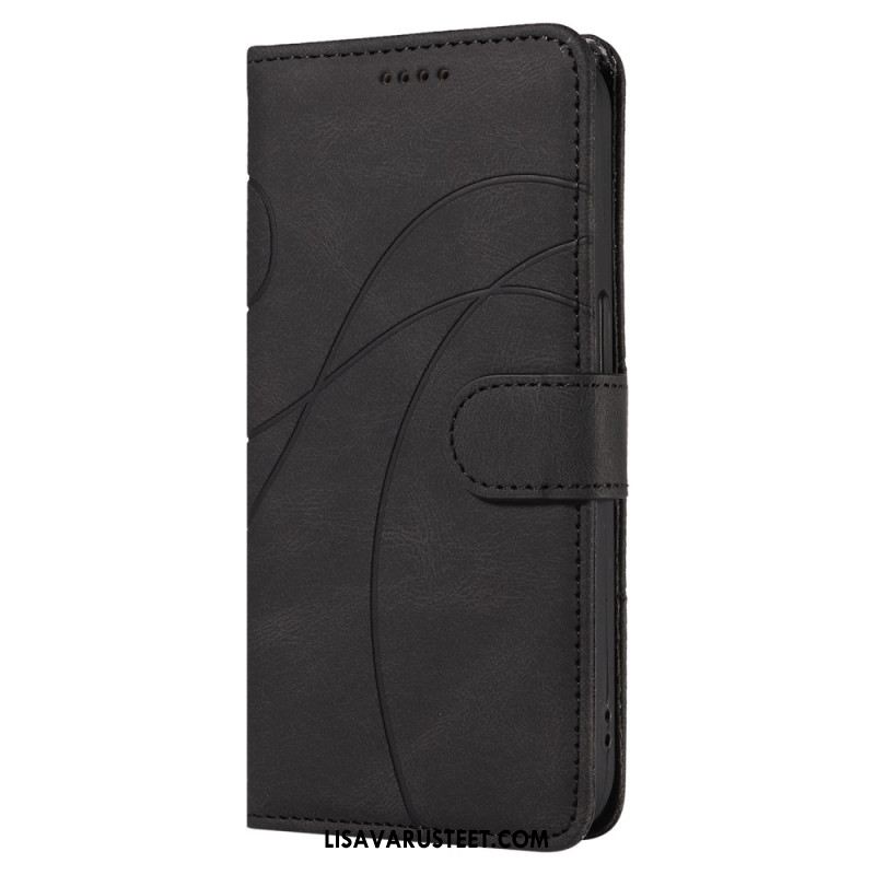 Nahkakotelo Oneplus Nord 4 Aaltoileva Viiva