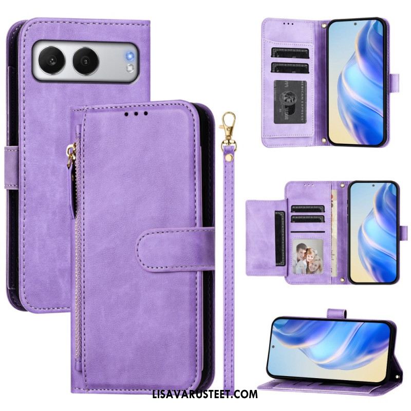 Nahkakotelo Oneplus Nord 4 Mokkanahkamainen Lompakko