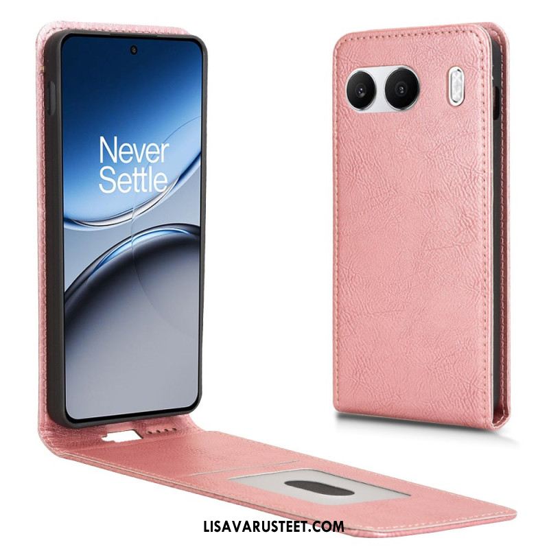 Nahkakotelo Oneplus Nord 4 Pystysuuntainen Läppä Keinonahka