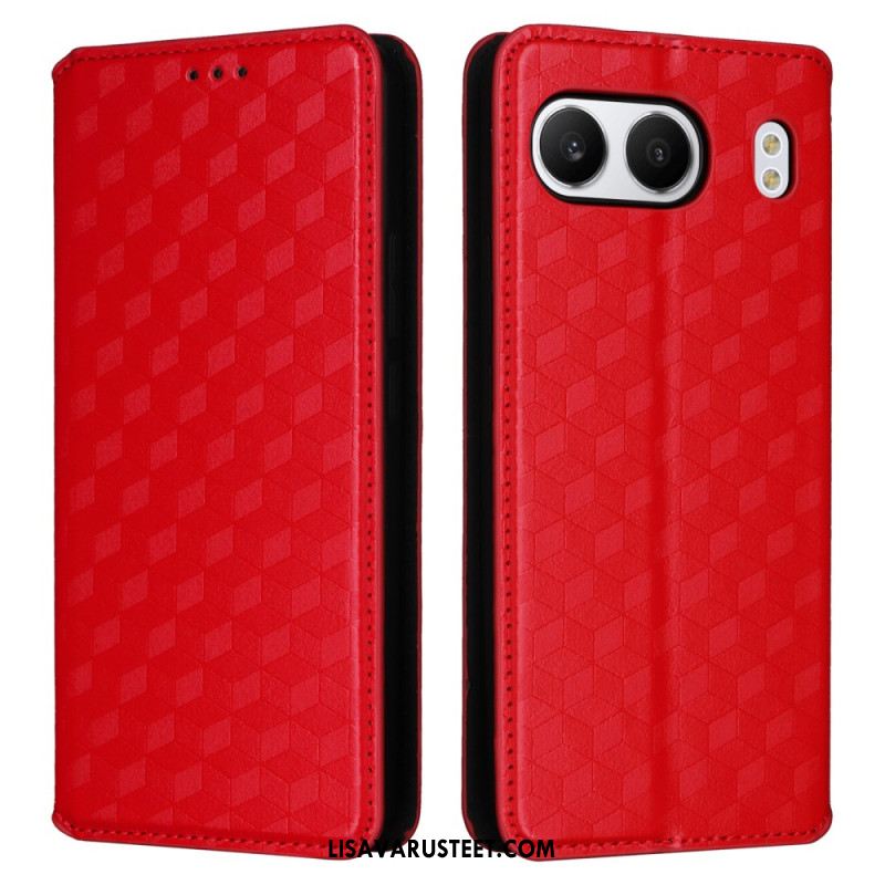 Nahkakotelo Oneplus Nord 4 Timanttikuvioinen