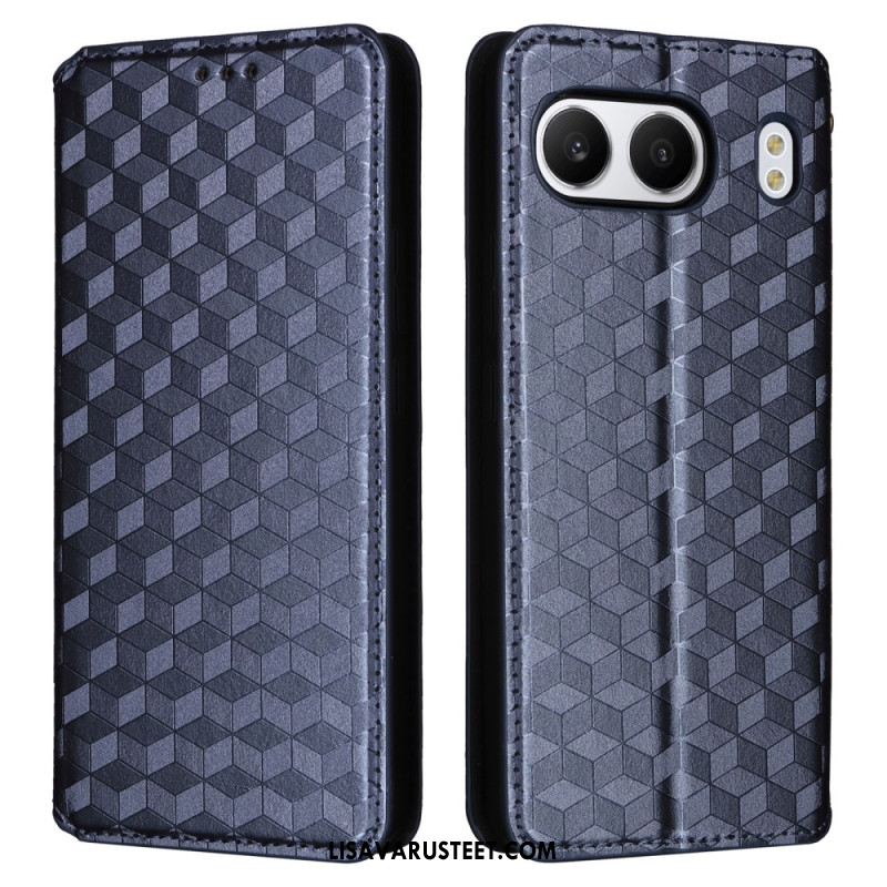 Nahkakotelo Oneplus Nord 4 Timanttikuvioinen