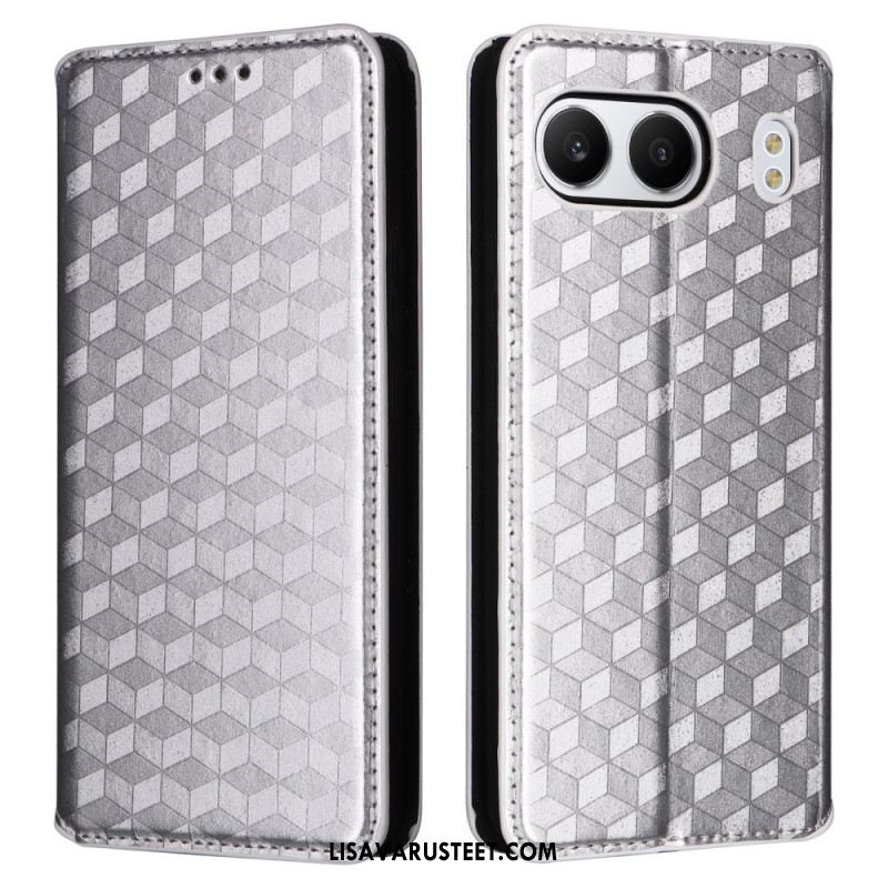Nahkakotelo Oneplus Nord 4 Timanttikuvioinen
