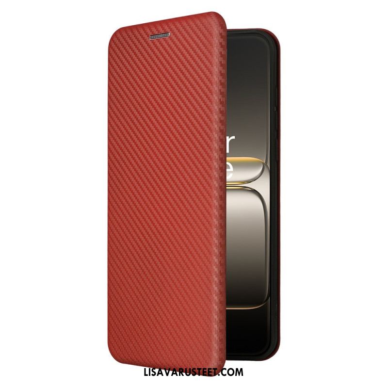 Nahkakotelo Oneplus Nord 5 Hiilikuitu