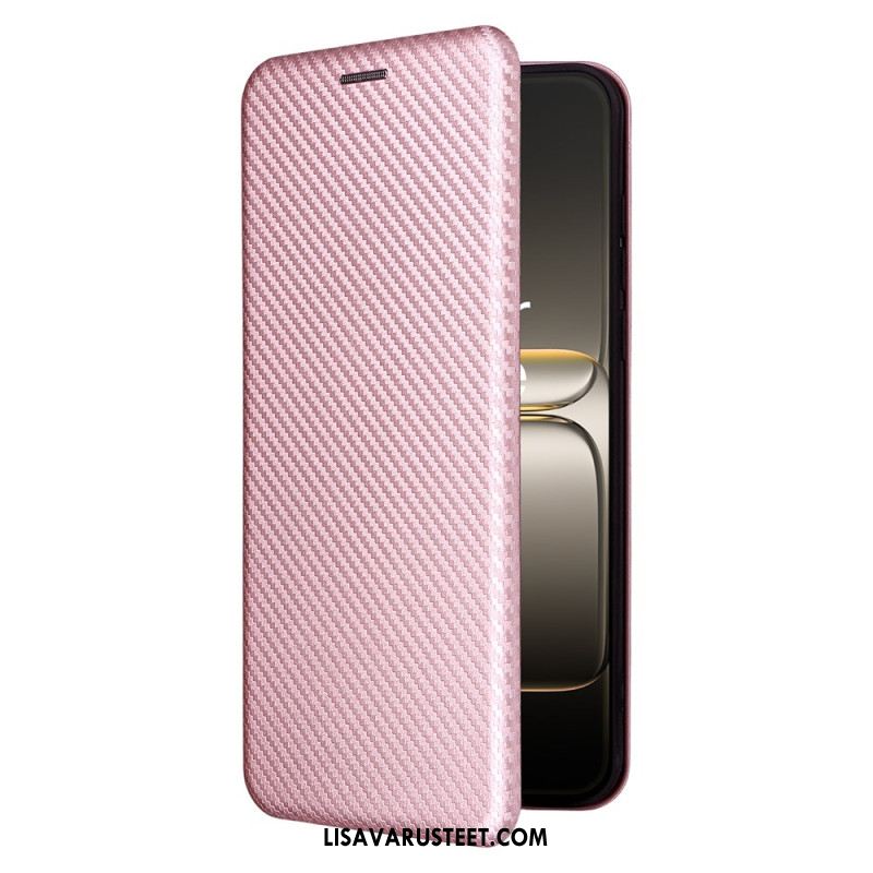 Nahkakotelo Oneplus Nord 5 Hiilikuitu