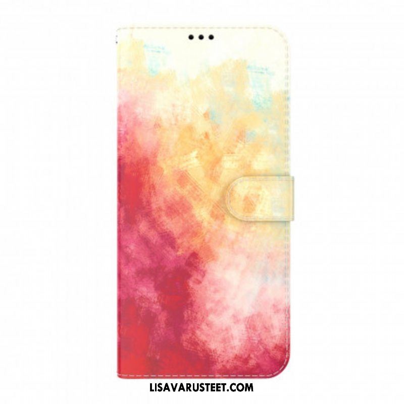Nahkakotelo Oppo A54 5G / A74 5G Akvarelli