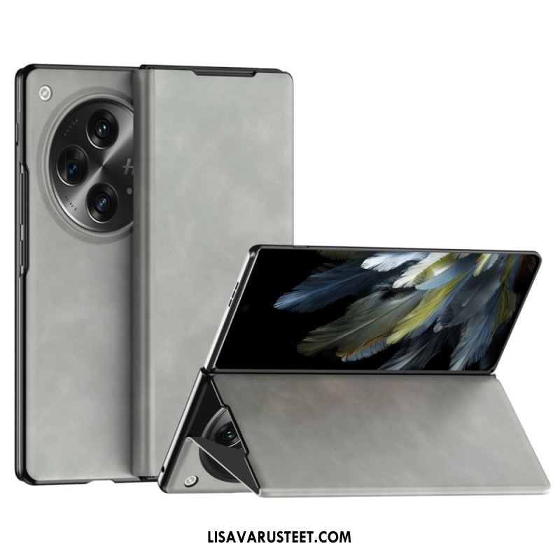 Nahkakotelo Oppo Find N3 Klassinen Nappanahka