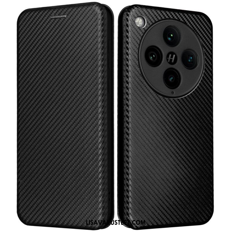 Nahkakotelo Oppo Find X8 Pro Hiilikuitu