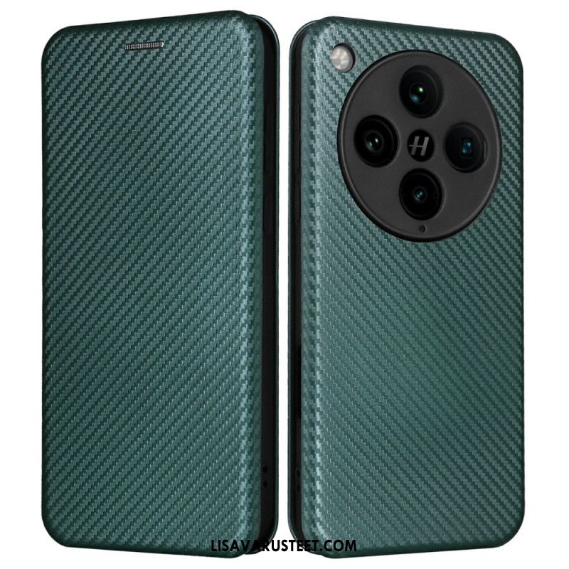 Nahkakotelo Oppo Find X8 Pro Hiilikuitu