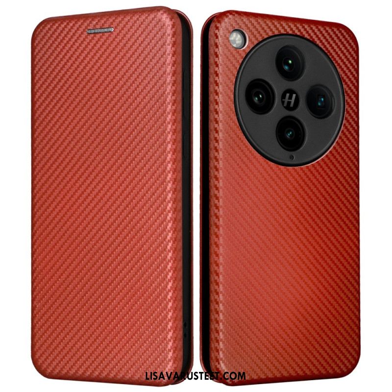 Nahkakotelo Oppo Find X8 Pro Hiilikuitu