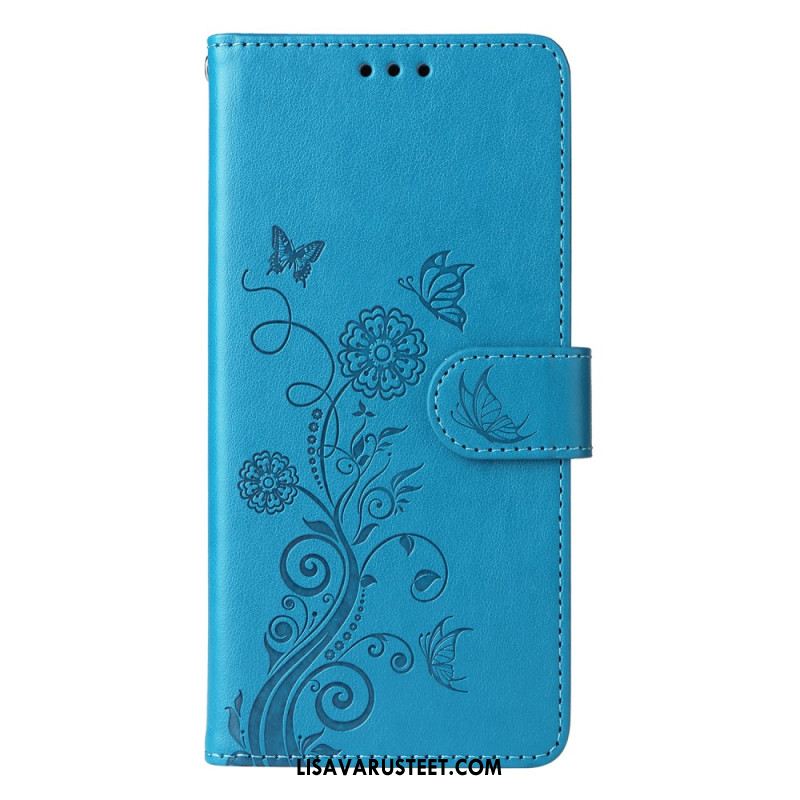 Nahkakotelo Oppo Reno 13 5g Kukat