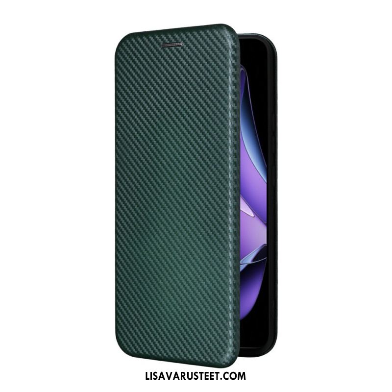 Nahkakotelo Oppo Reno 13f 4g / 5g / 13 Fs 5g Hiilikuitu