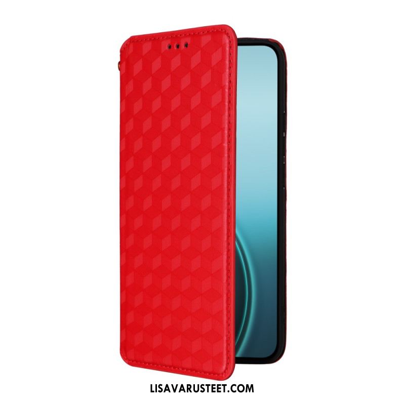 Nahkakotelo Oppo Reno 14 Pro 5g Kiiltävä Timanttikuvio Suojakuori