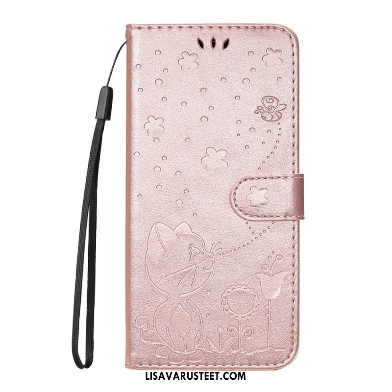 Nahkakotelo Oppo Reno 14f 5g Mehiläinen