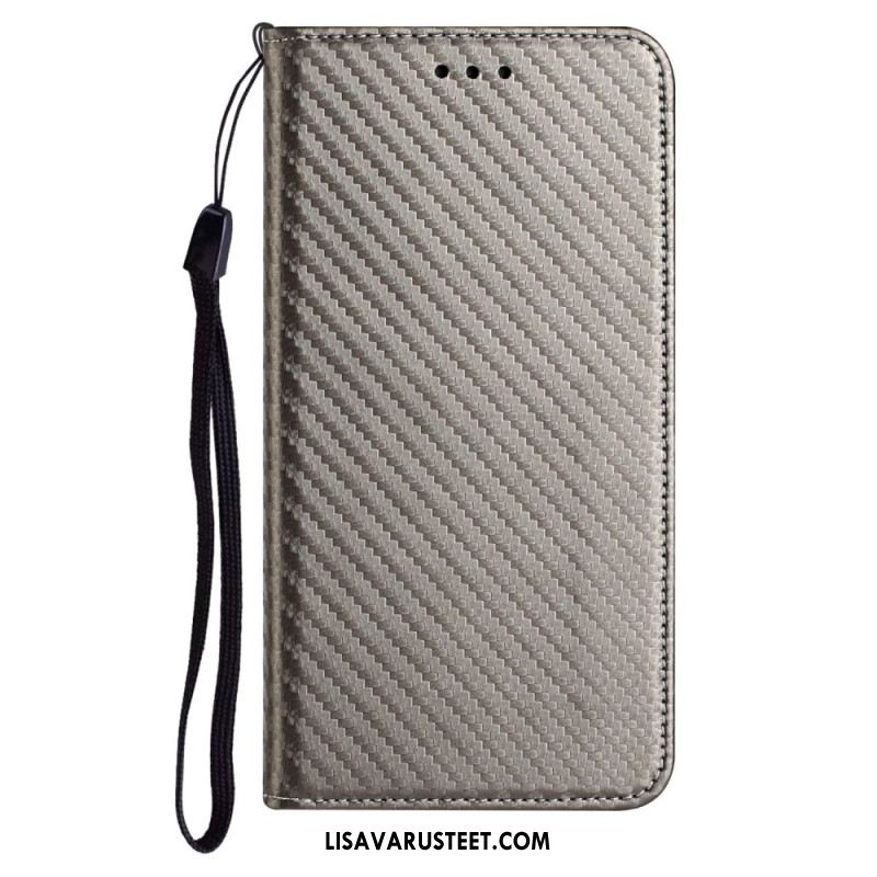 Nahkakotelo Samsung Galaxy A15 5g Hiilikuitu