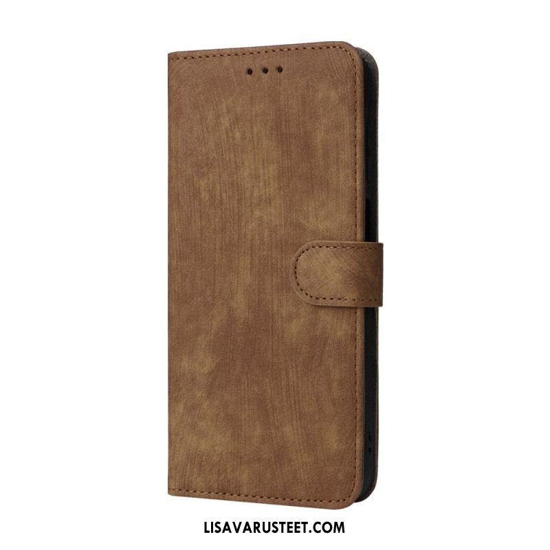 Nahkakotelo Samsung Galaxy A17 4g / 5g Rfid-suojattu Mokkanahkakuvio