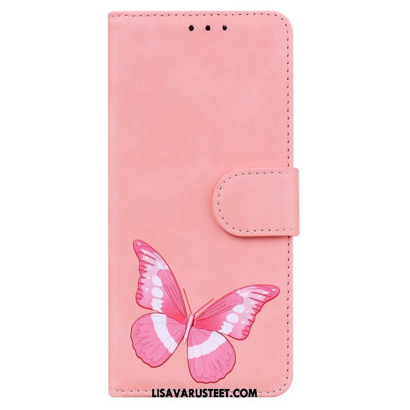 Nahkakotelo Samsung Galaxy A53 5G Skin Touch Butterfly