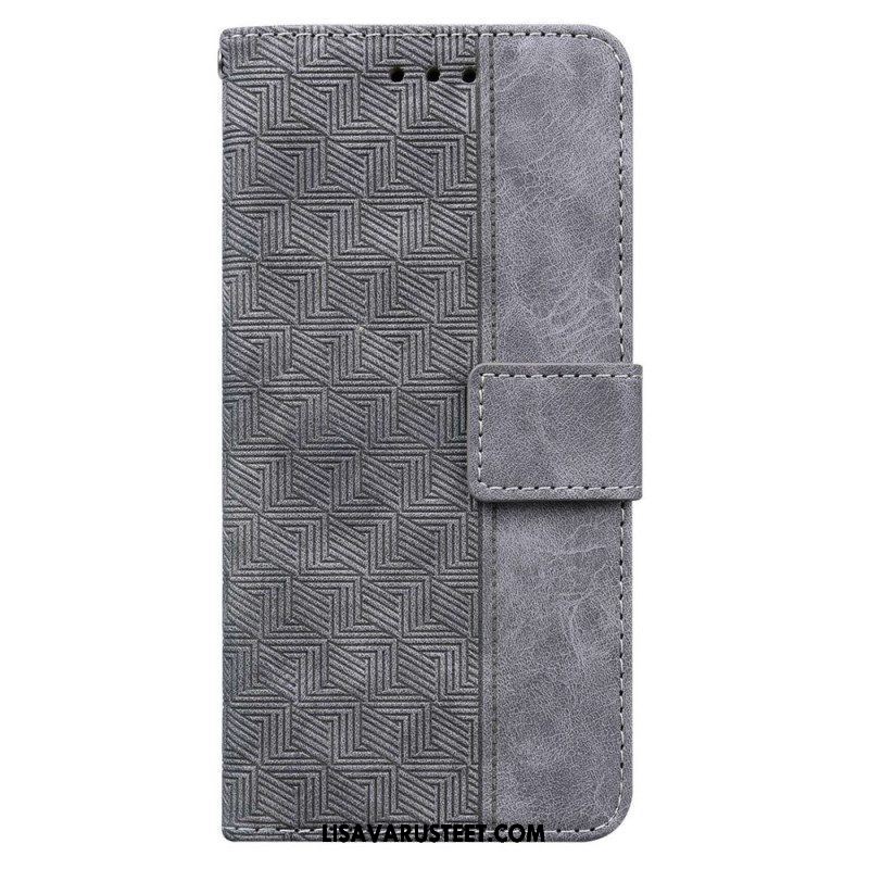 Nahkakotelo Samsung Galaxy M53 5G Suojaketju Kuori Hihnallinen Kuvio