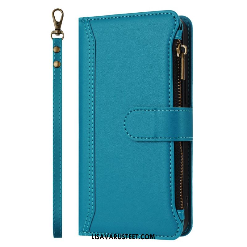 Nahkakotelo Samsung Galaxy S25 5g Edge 9 Korttipaikan Lompakko Ja Nauha