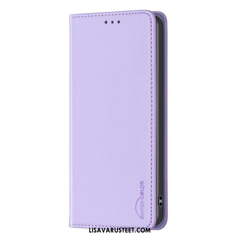 Nahkakotelo Samsung Galaxy S25 5g Edge Klassinen Binfen-väri