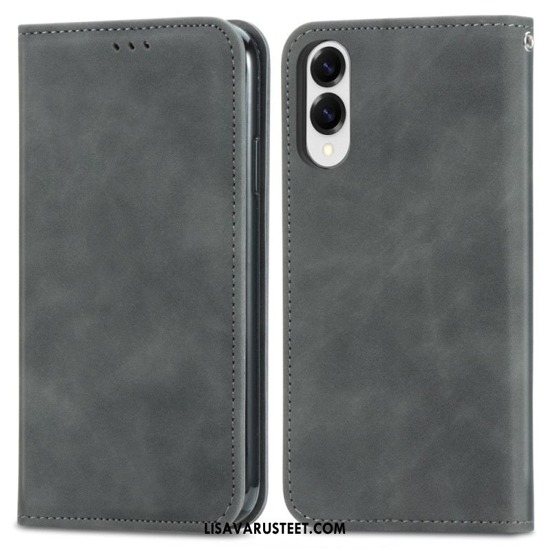 Nahkakotelo Samsung Galaxy S25 5g Edge Puhelinkuoret Korttikotelo Ja Magneettinen Suljin