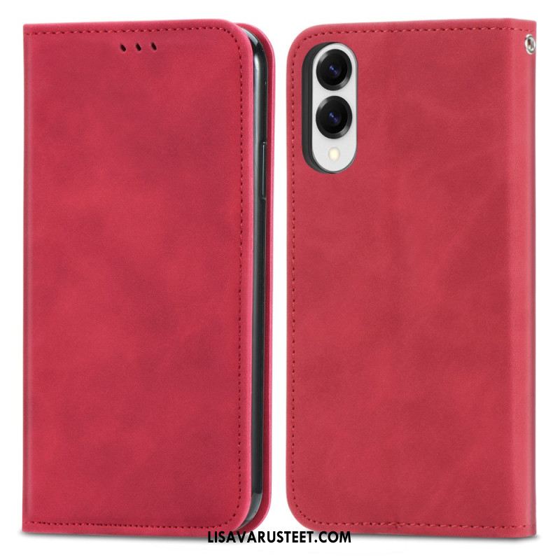 Nahkakotelo Samsung Galaxy S25 5g Edge Puhelinkuoret Korttikotelo Ja Magneettinen Suljin