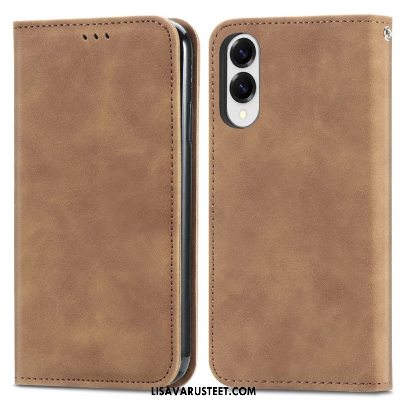 Nahkakotelo Samsung Galaxy S25 5g Edge Puhelinkuoret Korttikotelo Ja Magneettinen Suljin