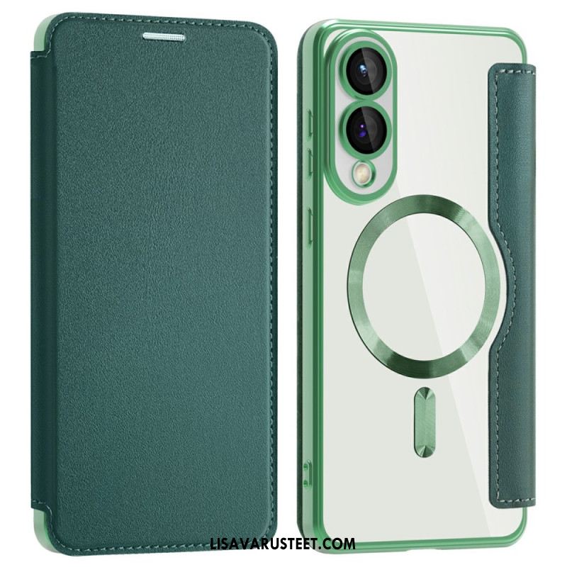 Nahkakotelo Samsung Galaxy S25 5g Edge Puhelinkuoret Magsafe-yhteensopiva Rfid-suojauksen Kanssa