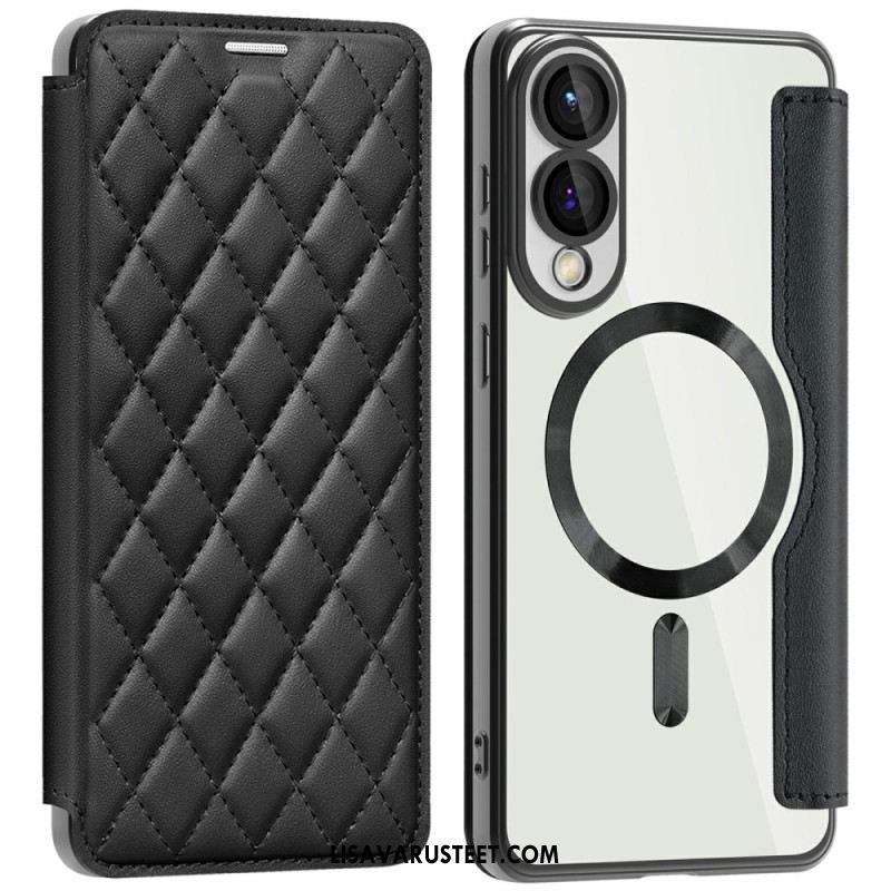 Nahkakotelo Samsung Galaxy S25 5g Edge Puhelinkuoret Tikattu Magsafe-yhteensopiva