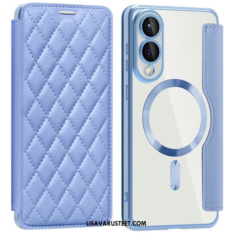 Nahkakotelo Samsung Galaxy S25 5g Edge Puhelinkuoret Tikattu Magsafe-yhteensopiva