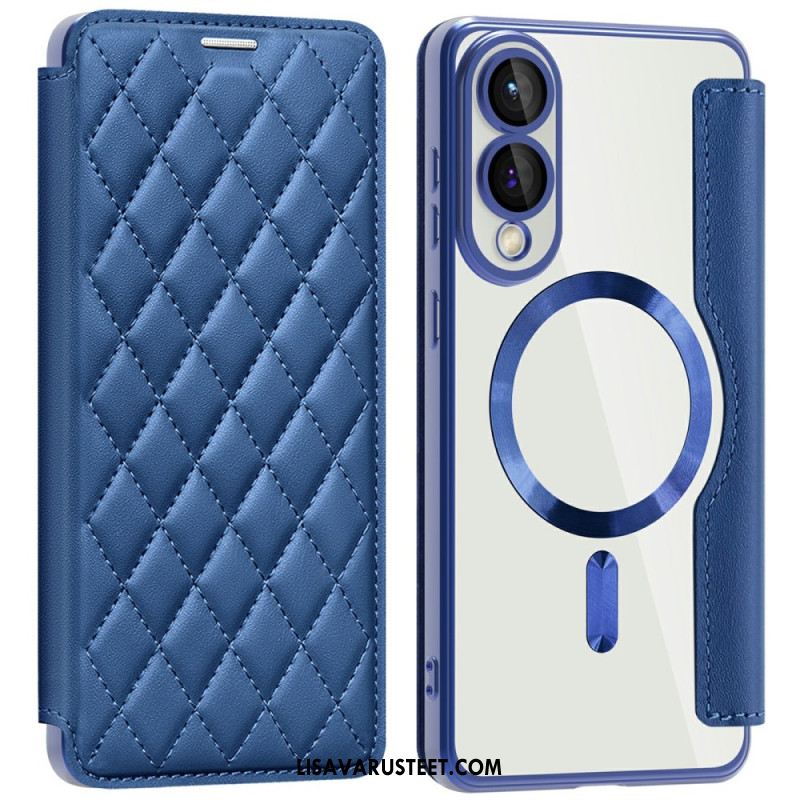 Nahkakotelo Samsung Galaxy S25 5g Edge Puhelinkuoret Tikattu Magsafe-yhteensopiva