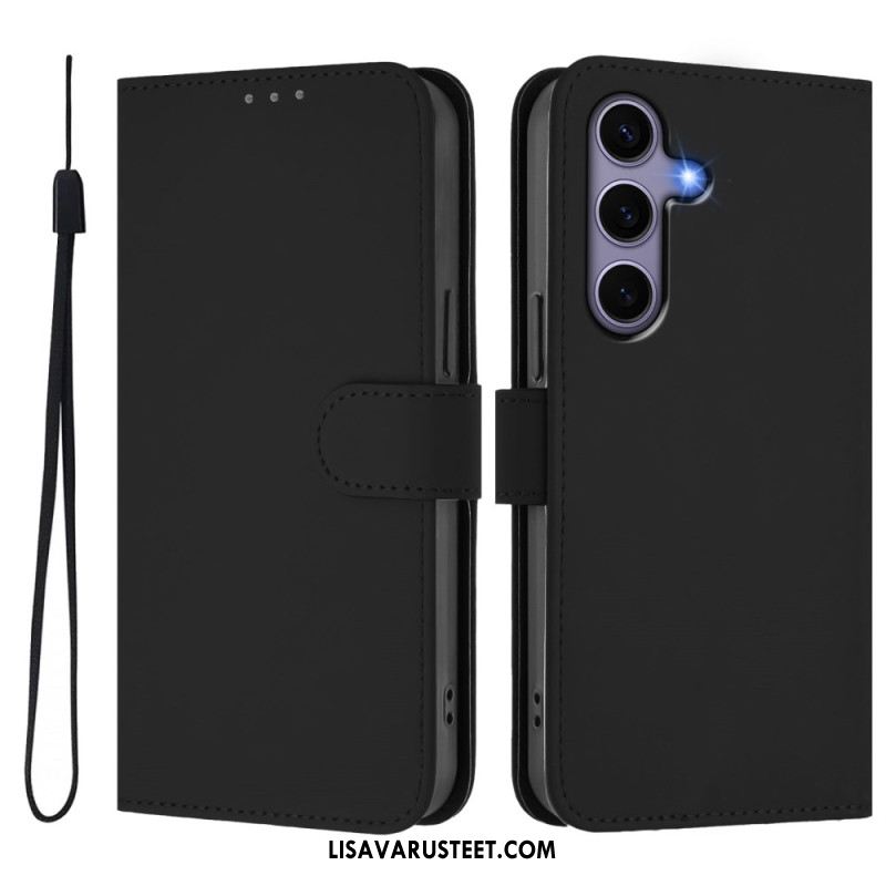 Nahkakotelo Samsung Galaxy S25 5g Keinonahkainen Kaulanauha