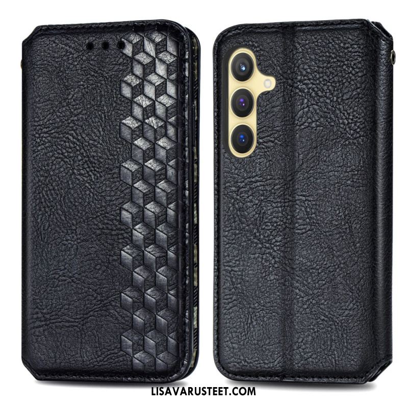 Nahkakotelo Samsung Galaxy S25 5g Mokkanahkajäljitelmä Suojakuori