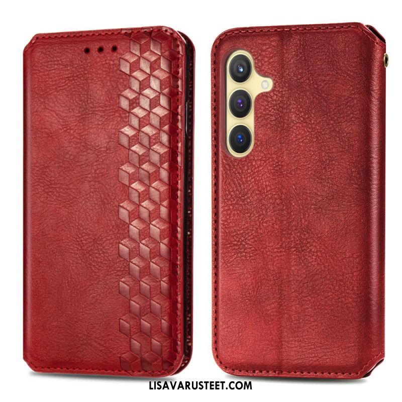 Nahkakotelo Samsung Galaxy S25 5g Mokkanahkajäljitelmä Suojakuori