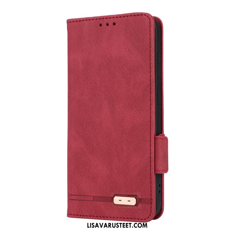 Nahkakotelo Samsung Galaxy S25 5g Retro Mokkanahkaefekti