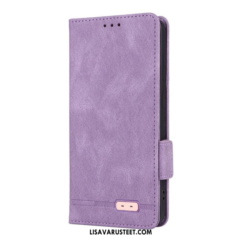 Nahkakotelo Samsung Galaxy S25 5g Retro Mokkanahkaefekti