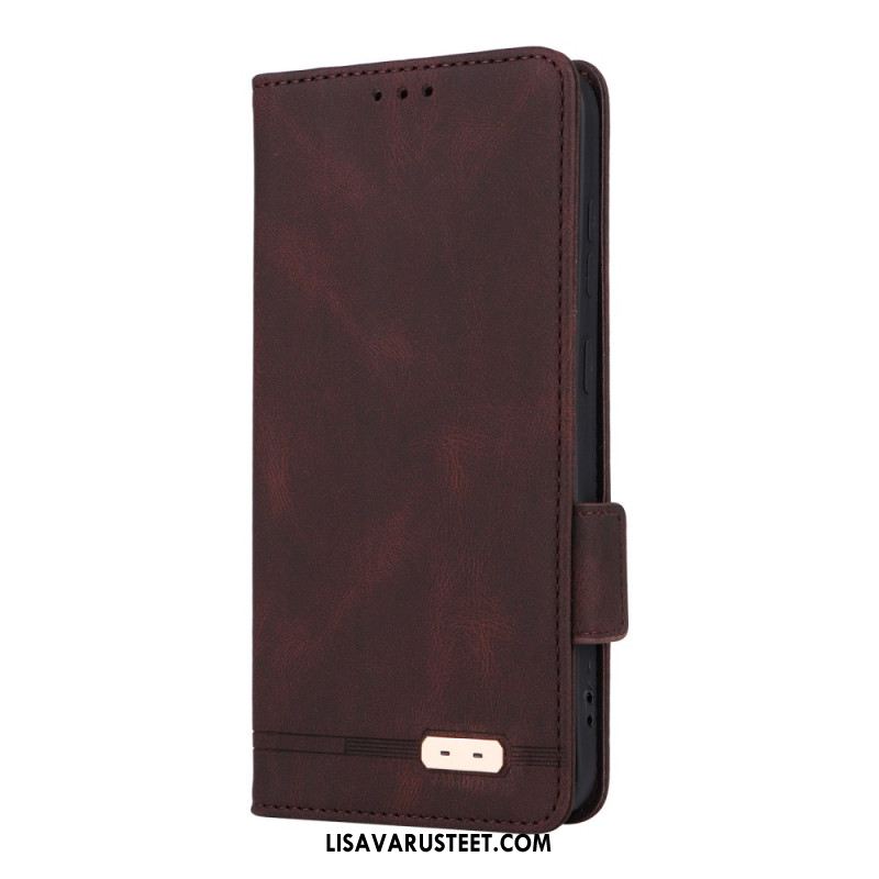 Nahkakotelo Samsung Galaxy S25 5g Retro Mokkanahkaefekti