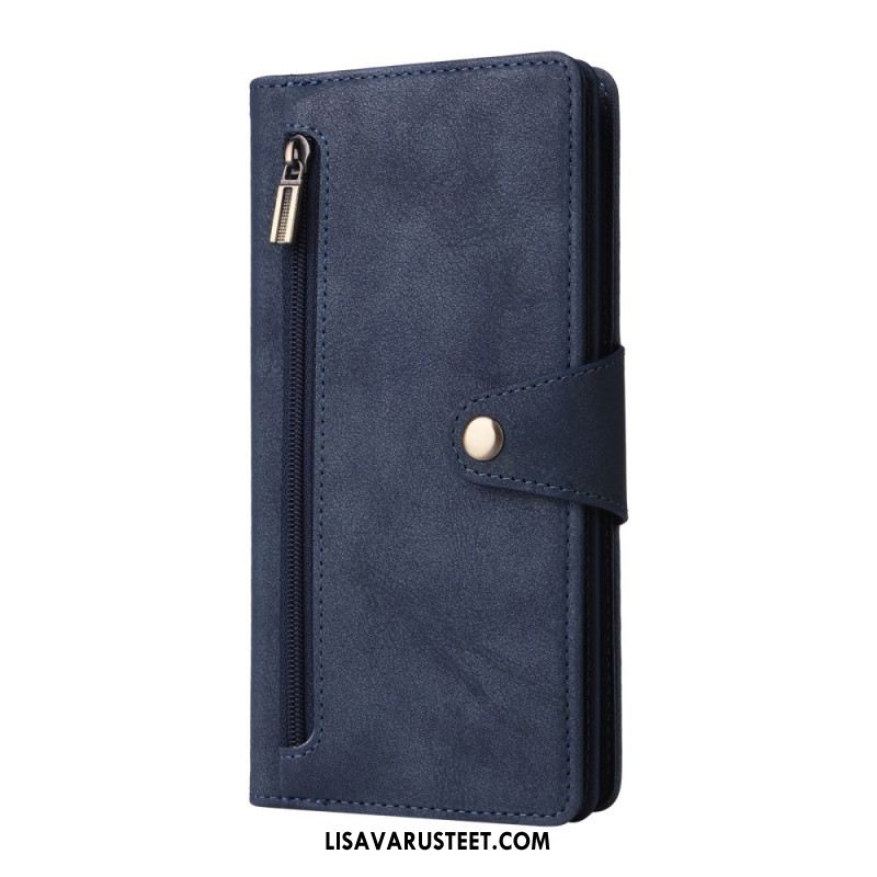 Nahkakotelo Samsung Galaxy S25 Fe Lompakko Vetoketjulla