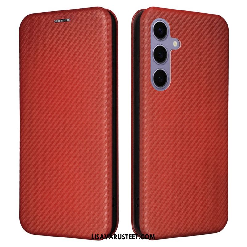 Nahkakotelo Samsung Galaxy S25 Plus 5g Hiilikuitu