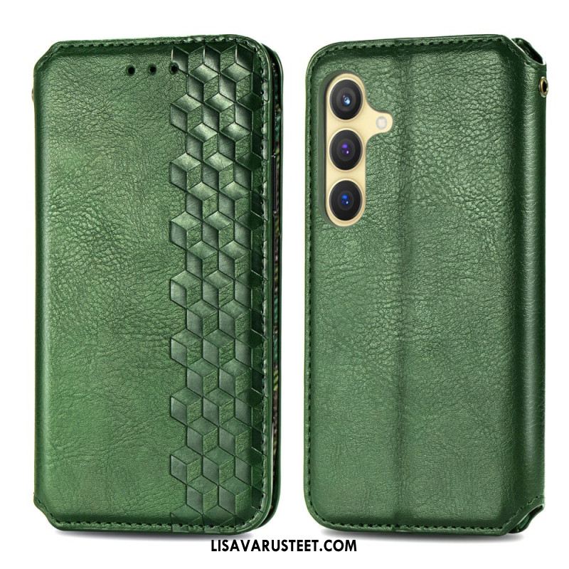 Nahkakotelo Samsung Galaxy S25 Plus 5g Puhelinkuoret Mokkanahkaefekti Friisi