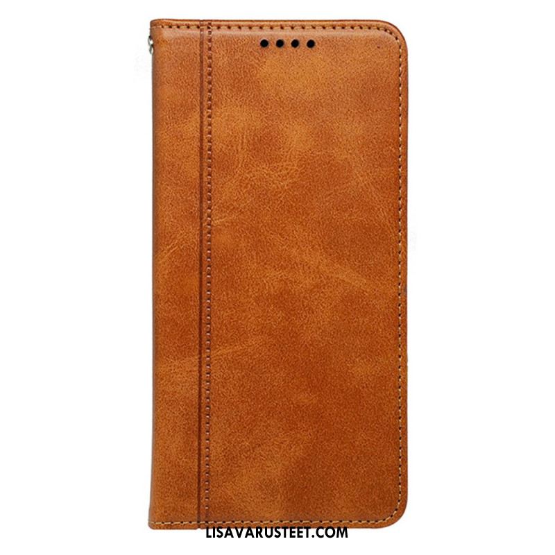 Nahkakotelo Samsung Galaxy S25 Plus 5g Vintage-tyylinen Suojakuori