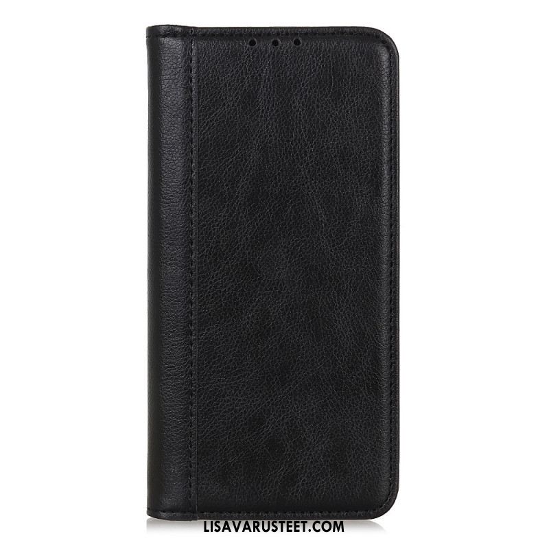 Nahkakotelo Samsung Galaxy S25 Ultra 5g Haljasnahkainen Litsi