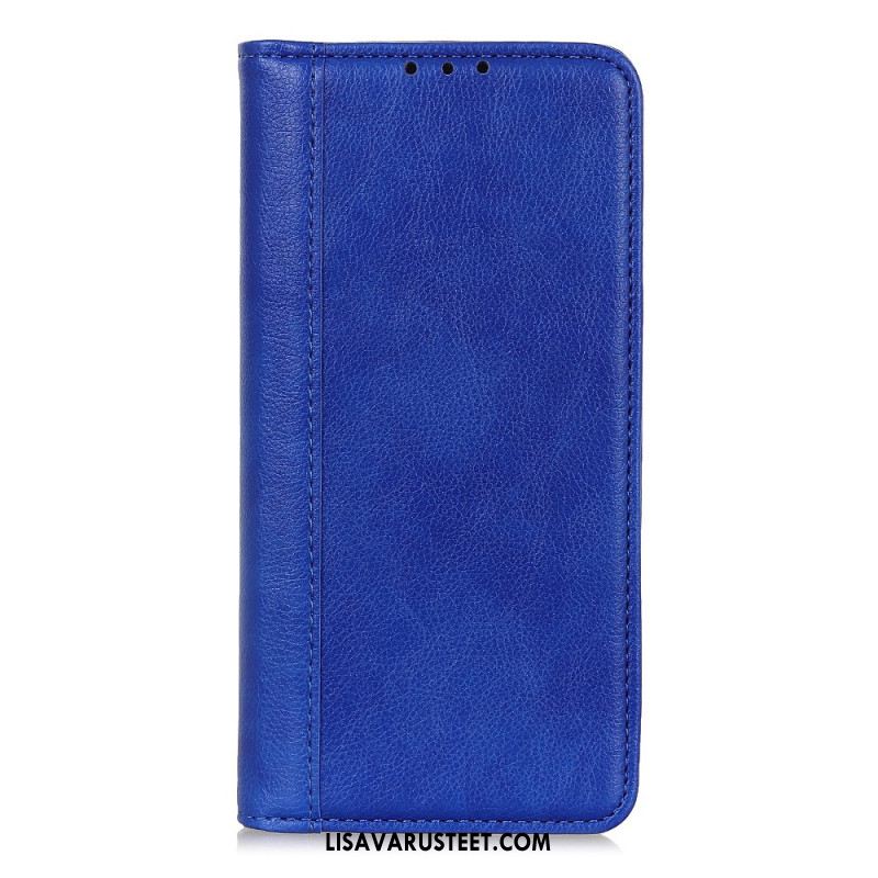 Nahkakotelo Samsung Galaxy S25 Ultra 5g Haljasnahkainen Litsi