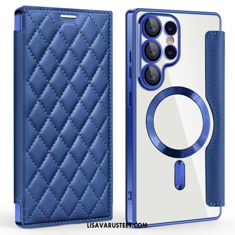 Nahkakotelo Samsung Galaxy S25 Ultra 5g Magsafe-yhteensopiva Tikattu