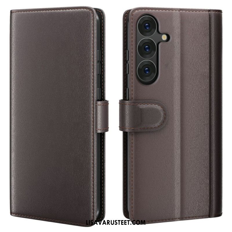 Nahkakotelo Samsung Galaxy S26 Aitoa Nahkaa