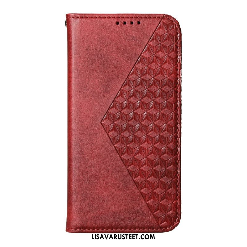 Nahkakotelo Samsung Galaxy S26 Kohokuvioitu Geometria